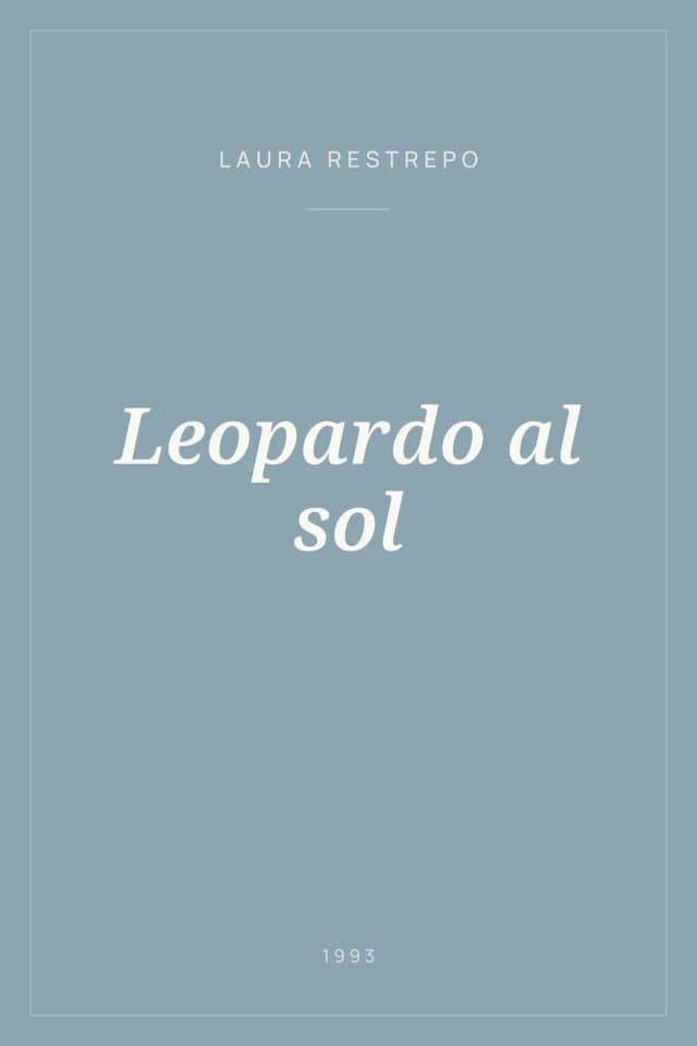 Portada de Leopardo al sol