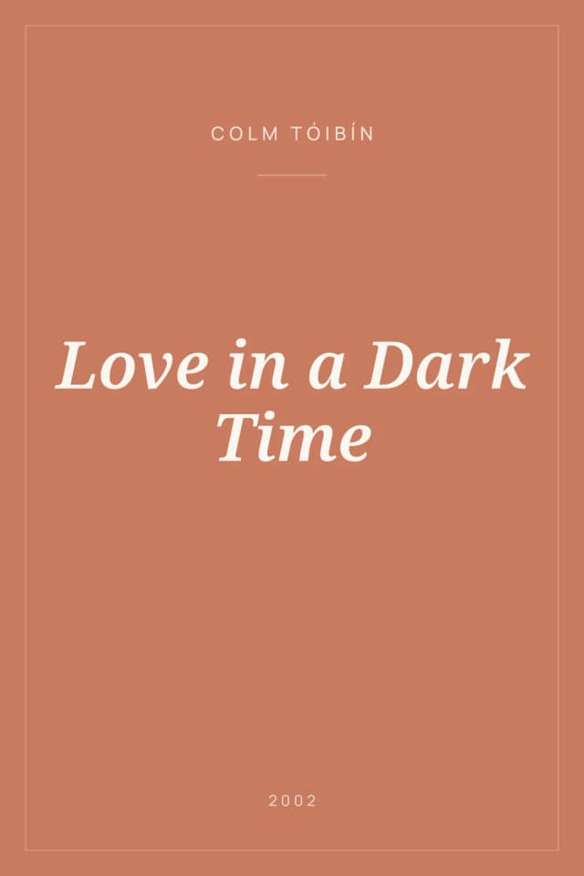 Portada de Love in a Dark Time