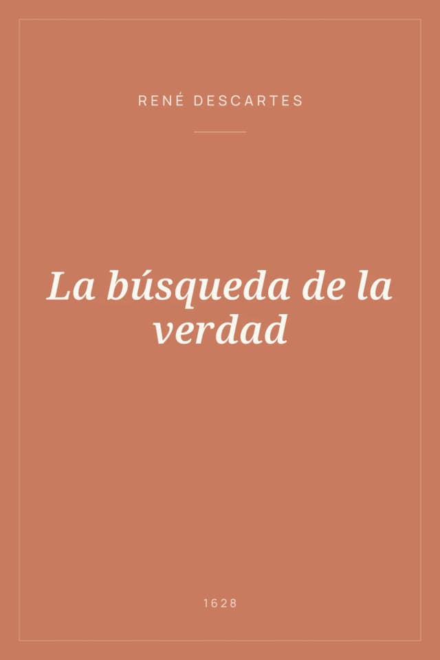 Portada de La búsqueda de la verdad