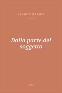 Portada de Dalla parte del soggetto