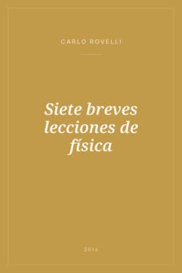 Portada de Siete breves lecciones de física