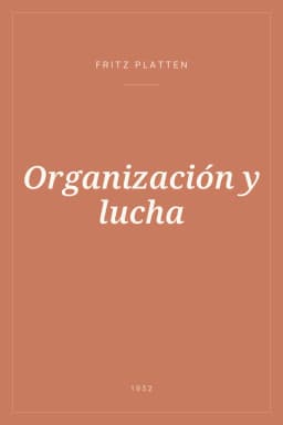 Portada de Organización y lucha