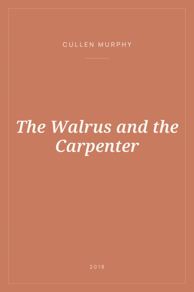 Portada de The Walrus and the Carpenter