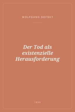 Portada de Der Tod als existenzielle Herausforderung