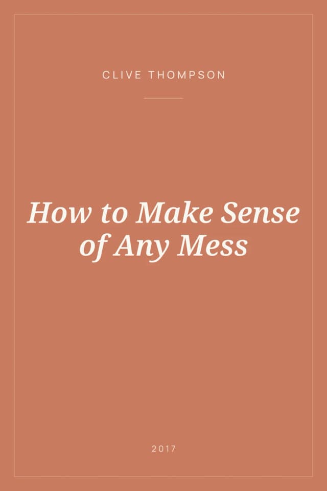 Portada de How to Make Sense of Any Mess