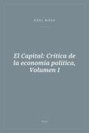 Portada de El Capital: Crítica de la economía política, Volumen I