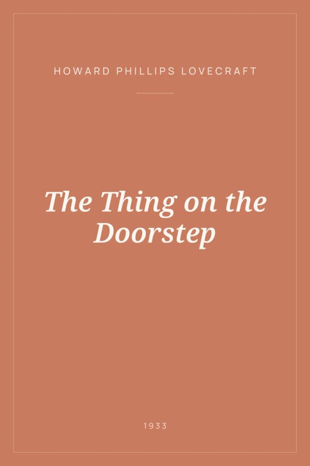 Portada de The Thing on the Doorstep