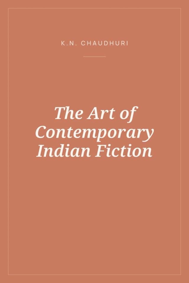 Portada de The Art of Contemporary Indian Fiction