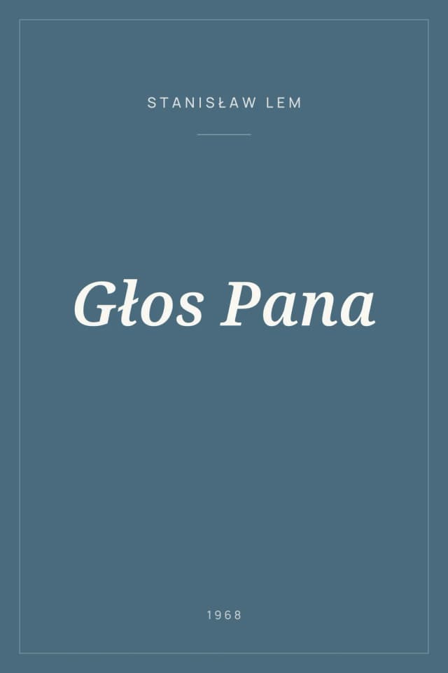 Portada de Głos Pana