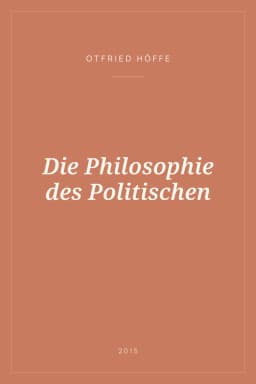Portada de Die Philosophie des Politischen