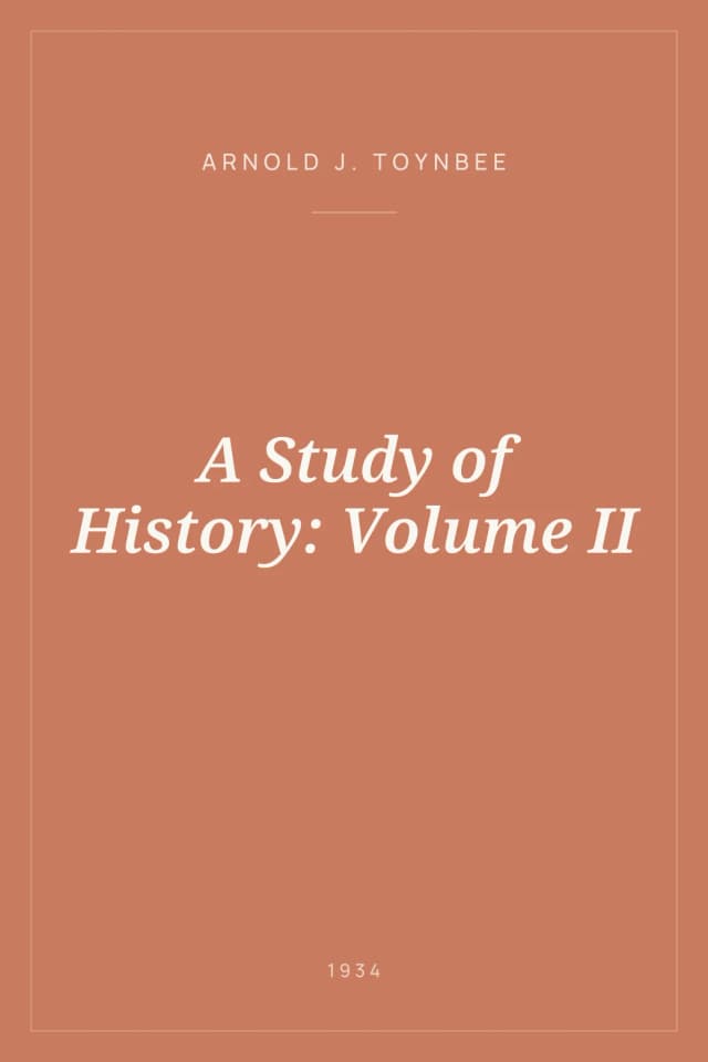Portada de A Study of History: Volume II