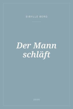 Portada de Der Mann schläft