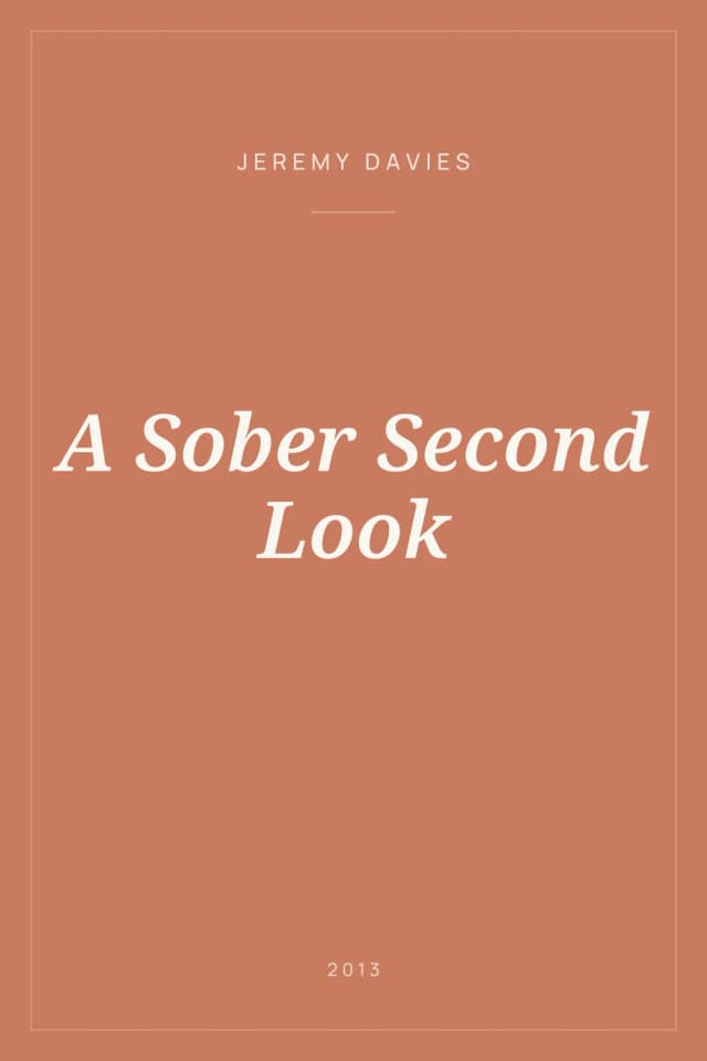 Portada de A Sober Second Look