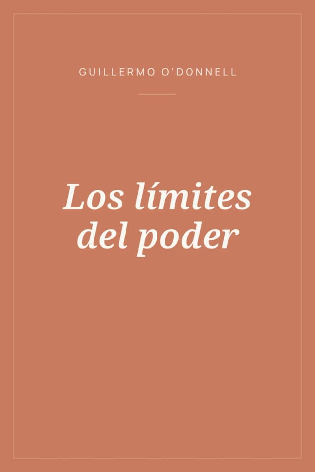 Portada de Los límites del poder