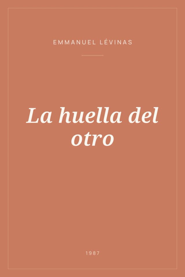 Portada de La huella del otro