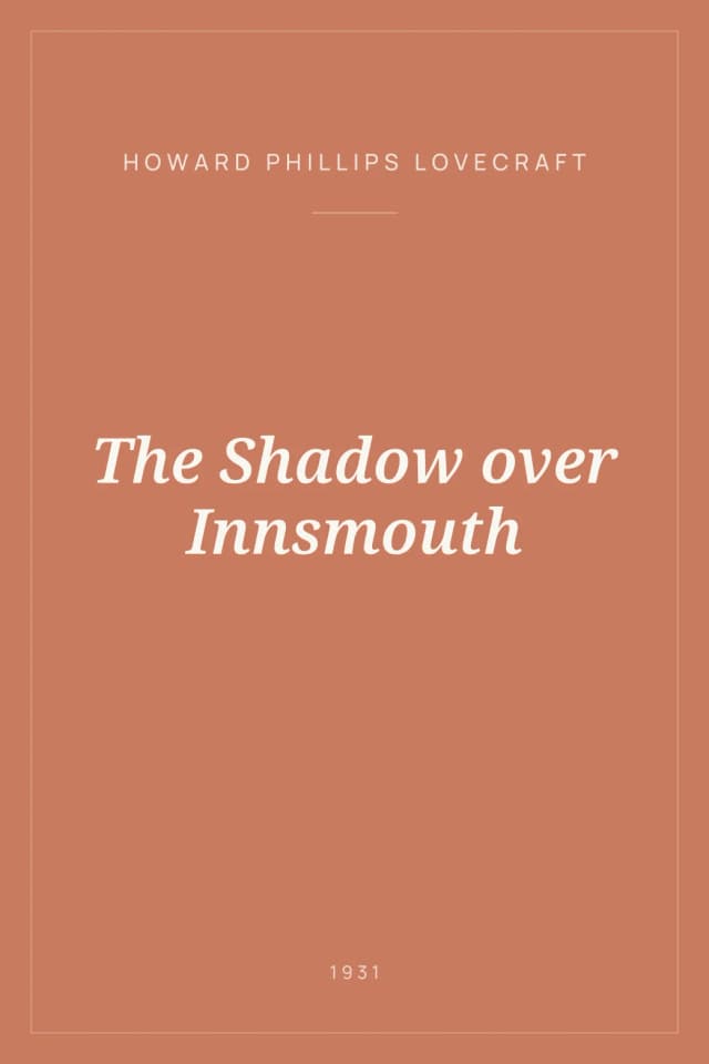 Portada de The Shadow over Innsmouth