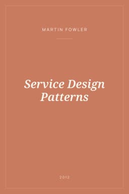 Portada de Service Design Patterns