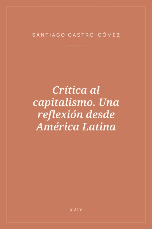 Portada de Crítica al capitalismo. Una reflexión desde América Latina