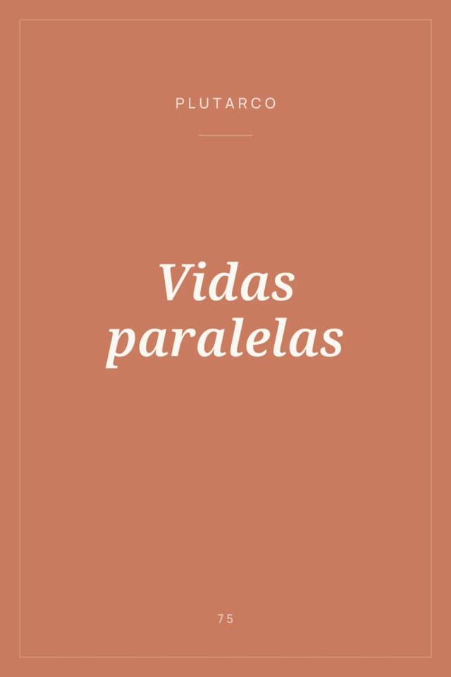 Portada de Vidas paralelas