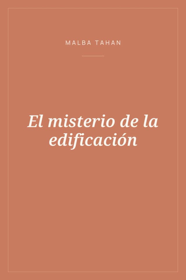 Portada de El misterio de la edificación