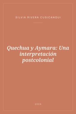 Portada de Quechua y Aymara: Una interpretación postcolonial