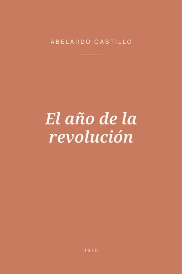 Portada de El año de la revolución