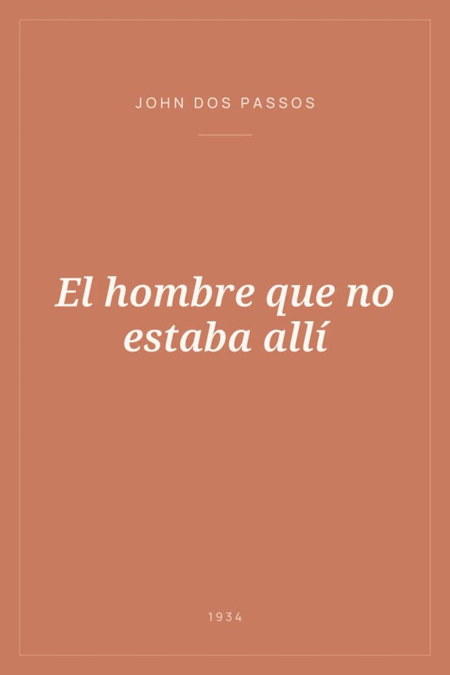 Portada de El hombre que no estaba allí