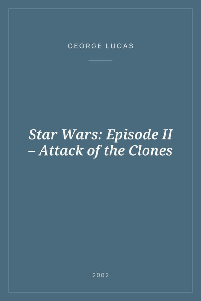 Portada de Star Wars: Episode II – Attack of the Clones