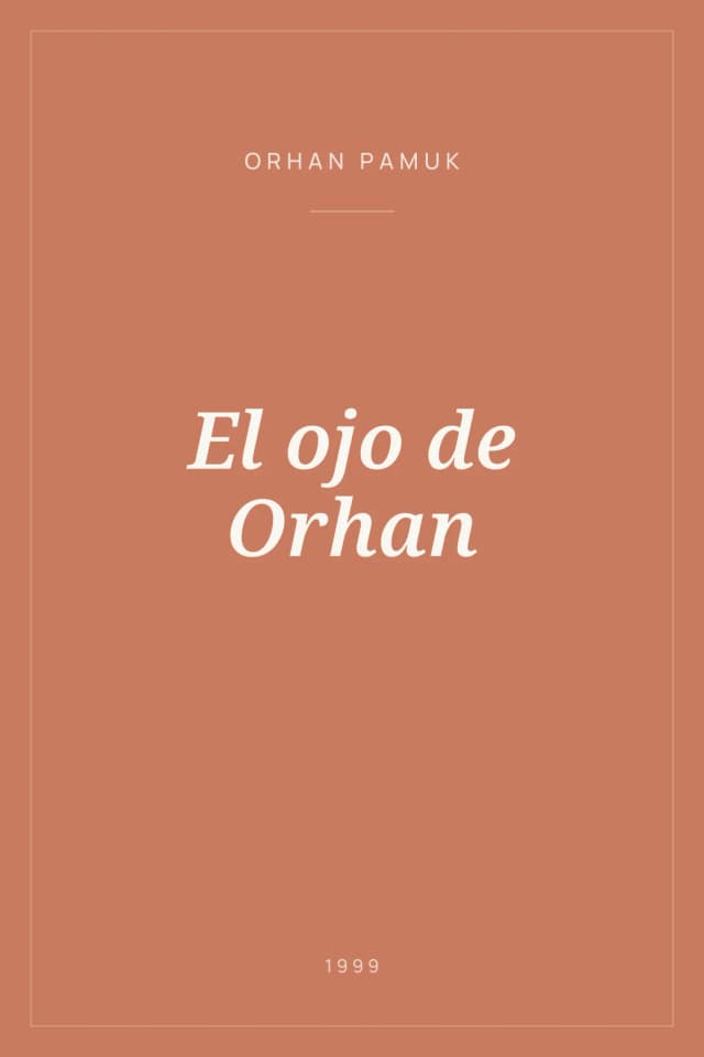 Portada de El ojo de Orhan