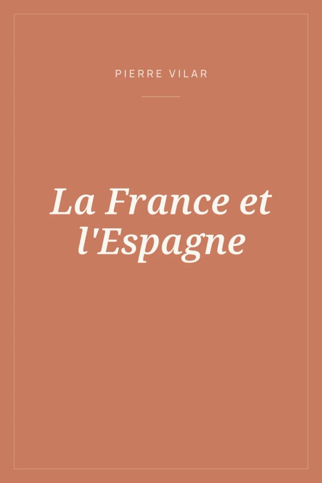 Portada de La France et l'Espagne