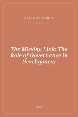Portada de The Missing Link: The Role of Governance in Development