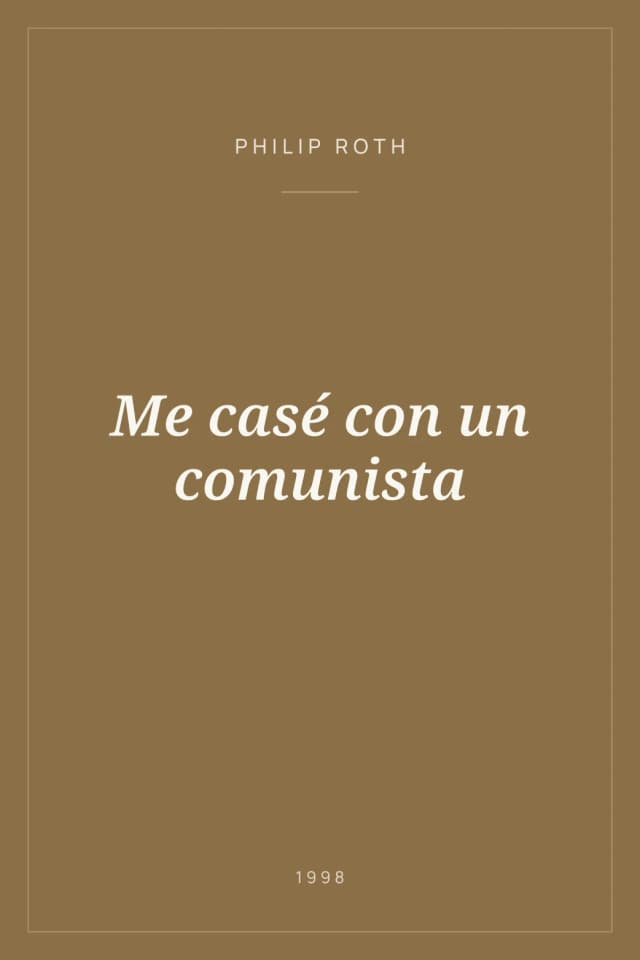 Portada de Me casé con un comunista