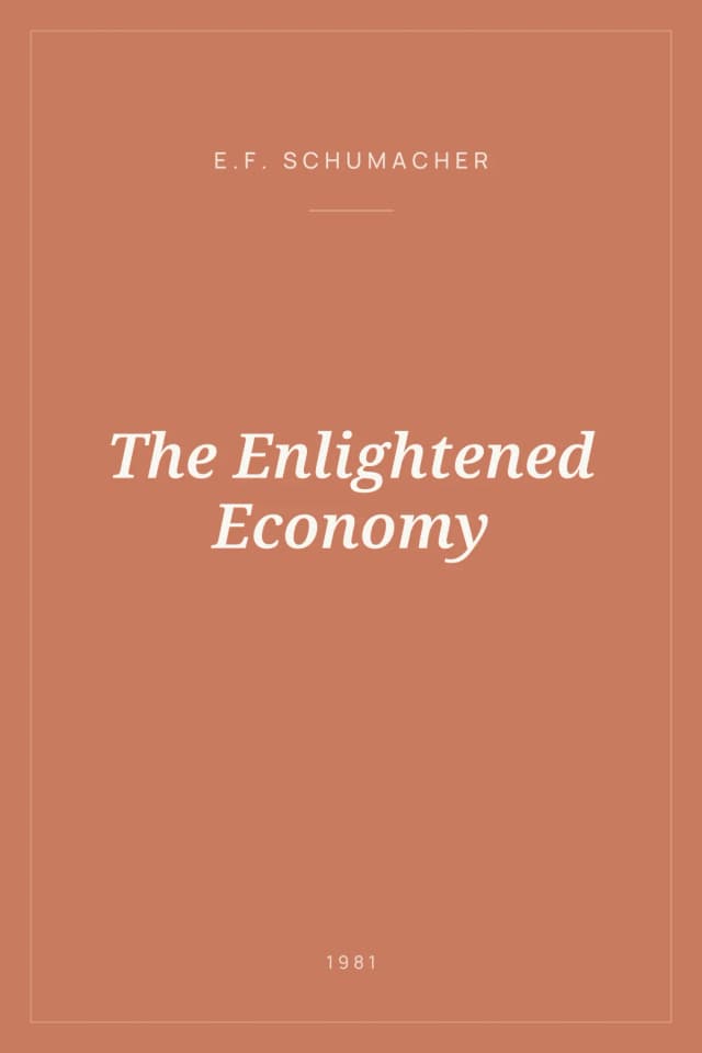Portada de The Enlightened Economy