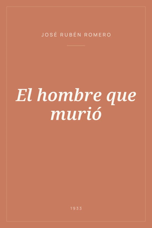 Portada de El hombre que murió