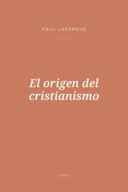 Portada de El origen del cristianismo