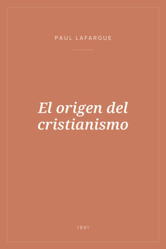 Portada de El origen del cristianismo