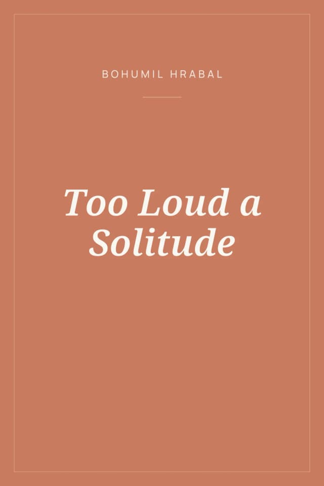 Portada de Too Loud a Solitude