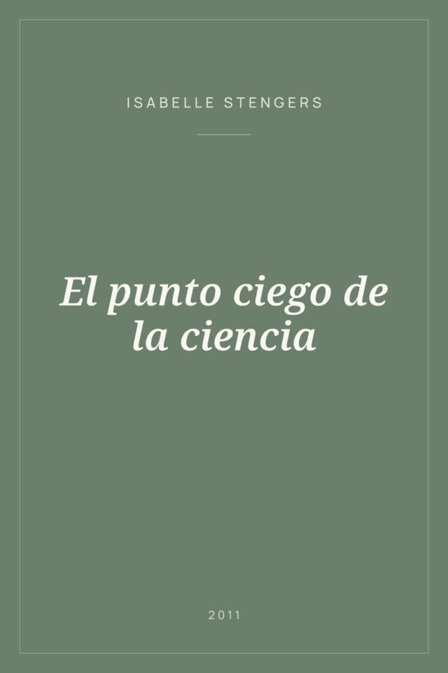 Portada de El punto ciego de la ciencia