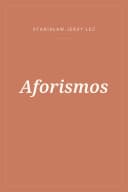 Portada de Aforismos