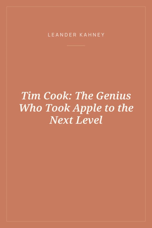 Portada de Tim Cook: The Genius Who Took Apple to the Next Level