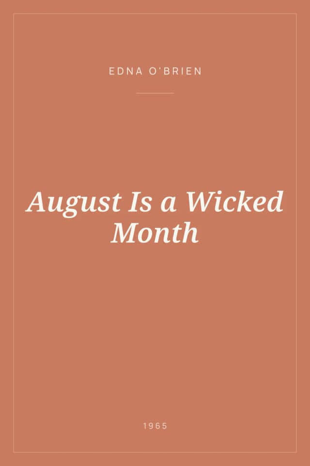 Portada de August Is a Wicked Month