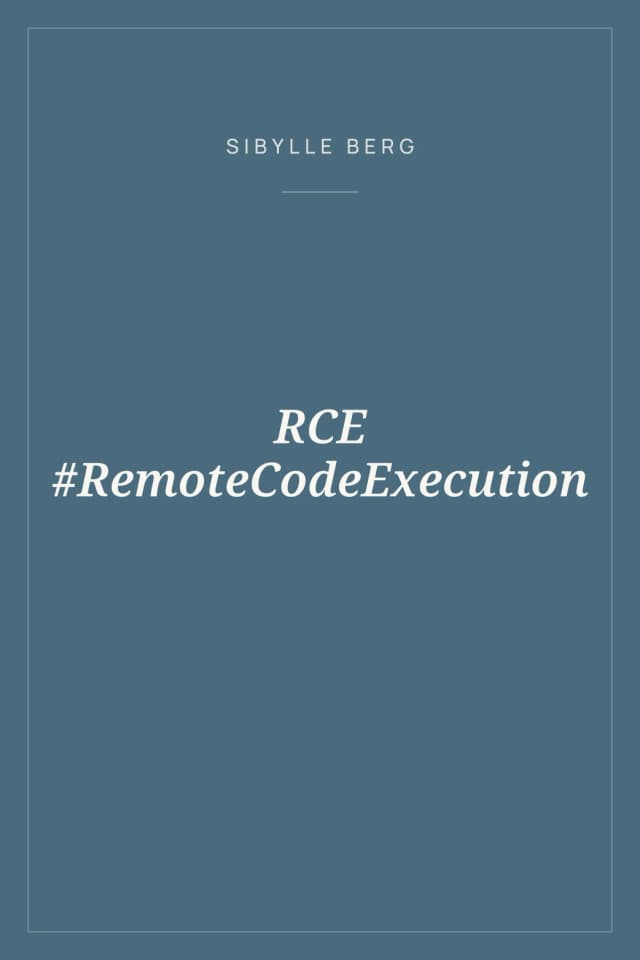 Portada de RCE #RemoteCodeExecution