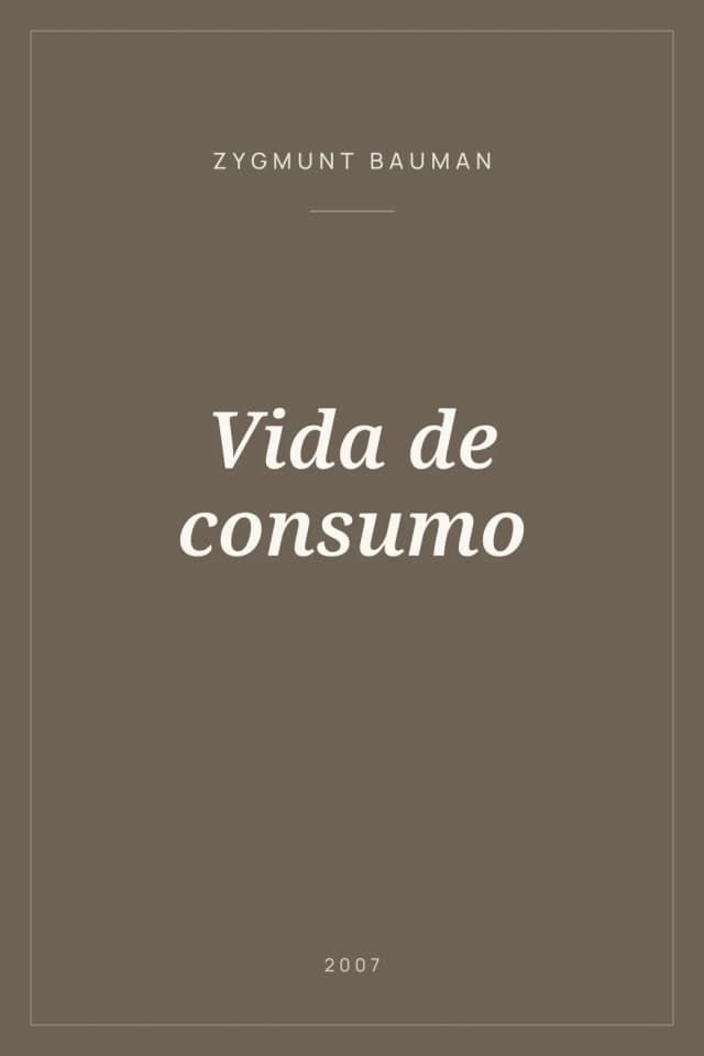 Portada de Vida de consumo