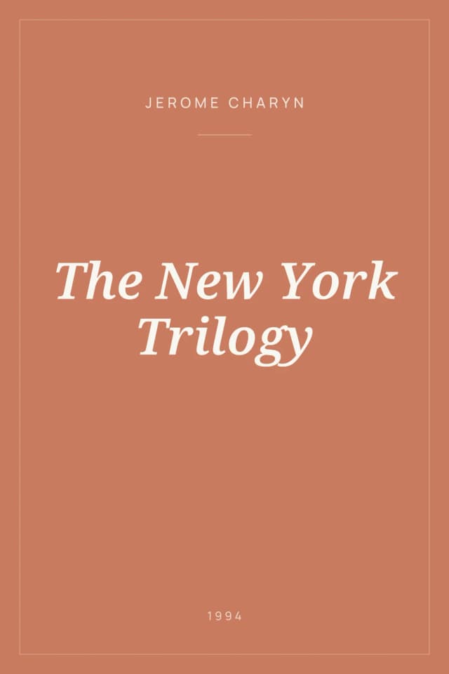 Portada de The New York Trilogy