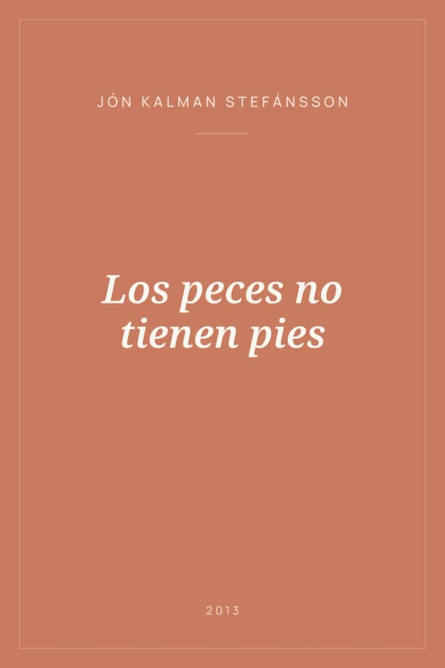 Portada de Los peces no tienen pies