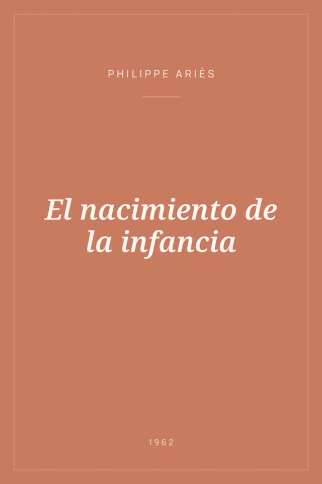 Portada de El nacimiento de la infancia