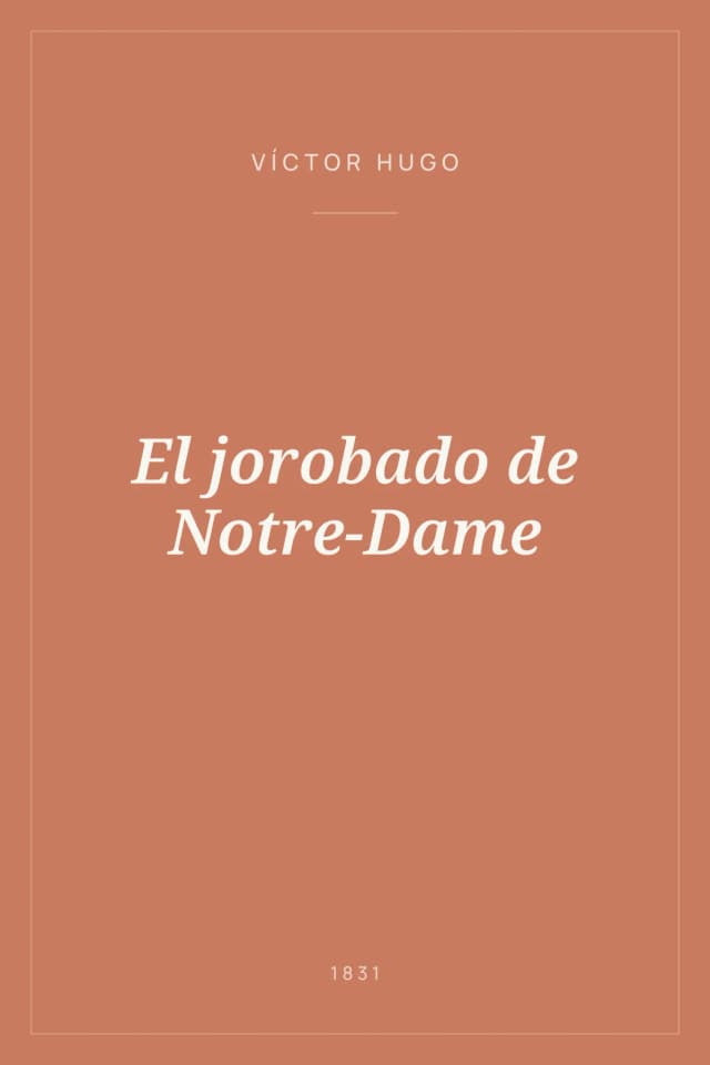 Portada de El jorobado de Notre-Dame