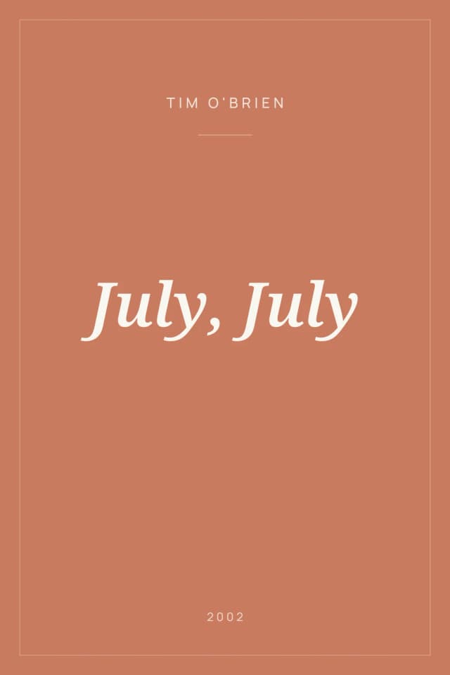 Portada de July, July