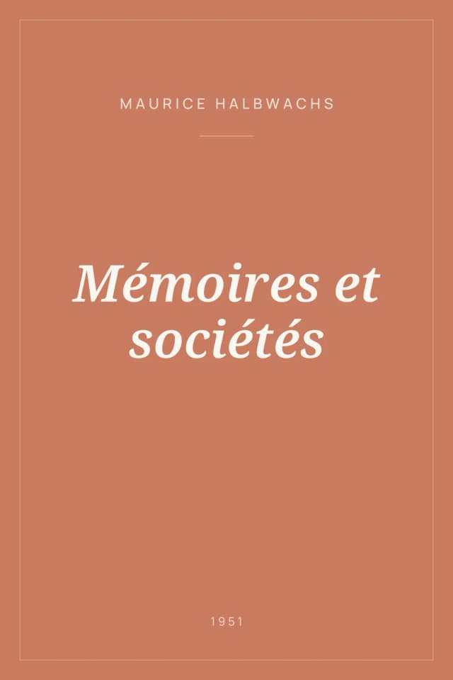 Portada de Mémoires et sociétés