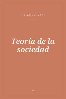 Portada de Teoría de la sociedad